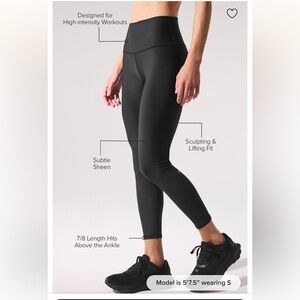 ALO Yoga 7/8 High Waist Airlift Black Leggings